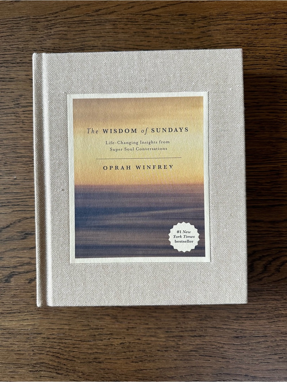 — The Wisdom of Sundays Hardcover Book in Cream